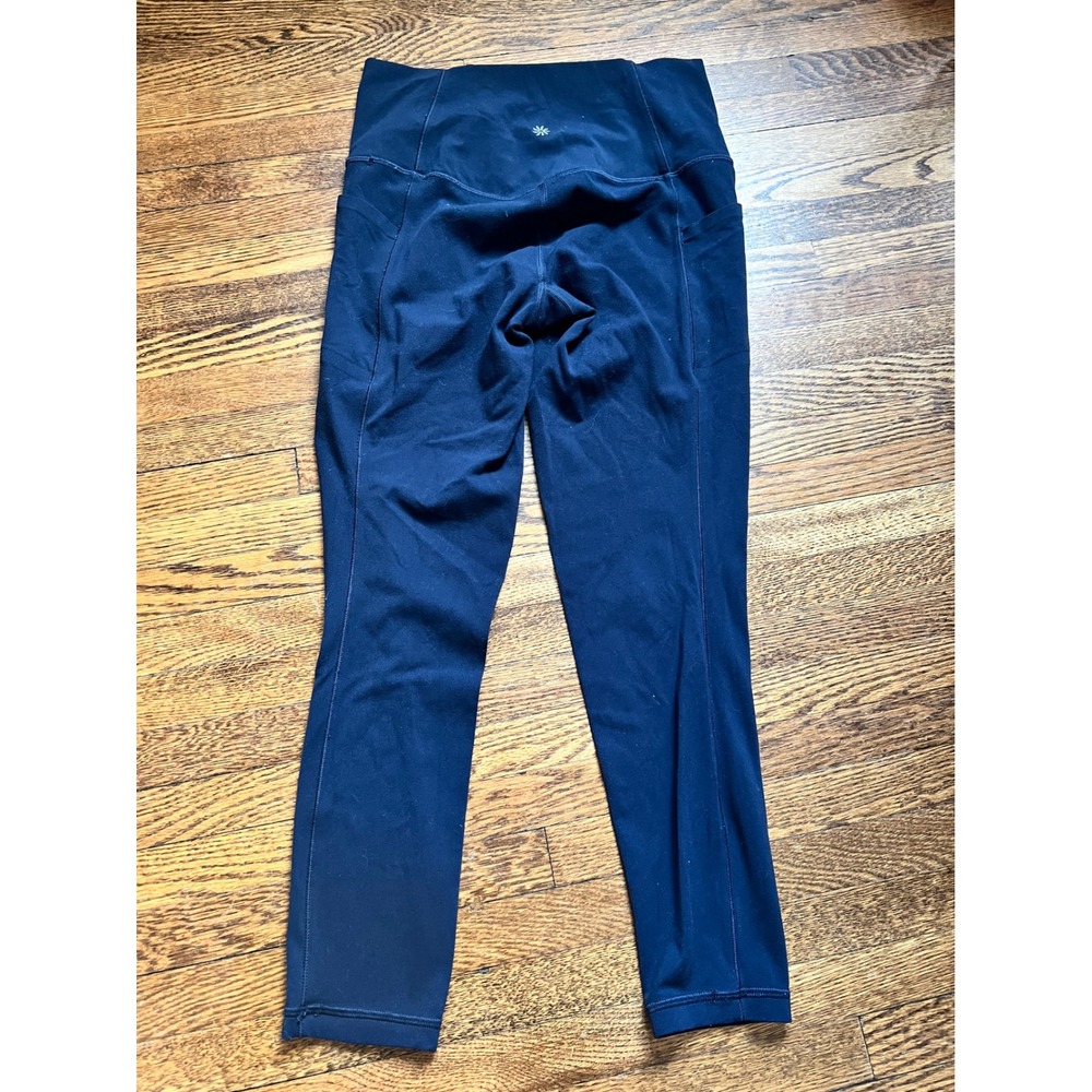 Athleta Salutation Stash Pocket Tight‎ Navy Blue Leggings Small